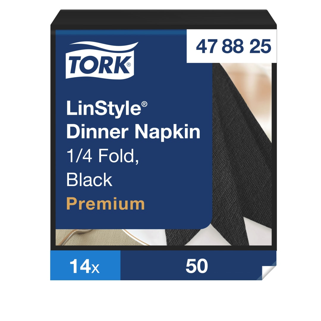 Tork Premium LinStyle® Black Dinner Napkin