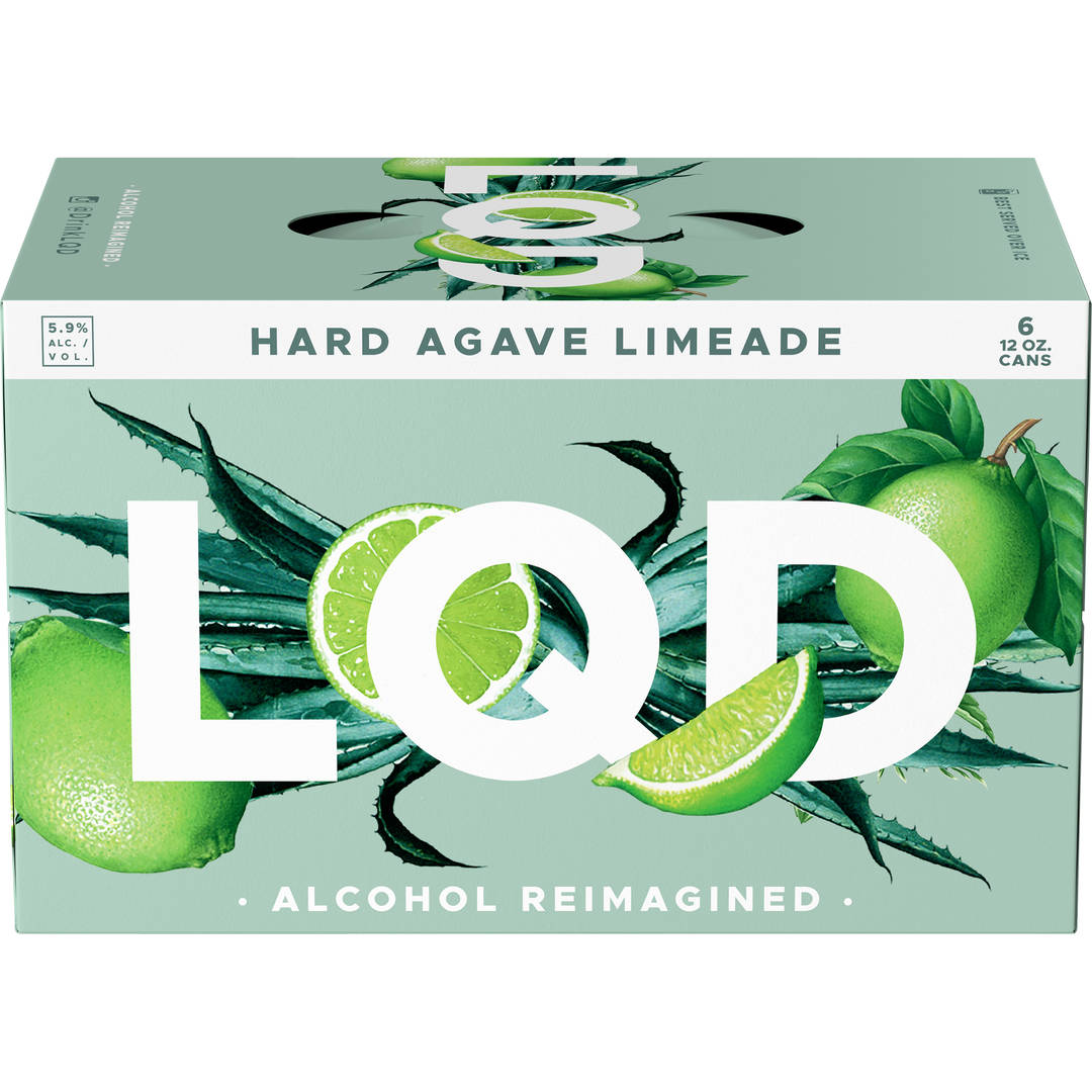 LQD Hard Agave Limeade, 6 Pack 12 fl. oz. Cans