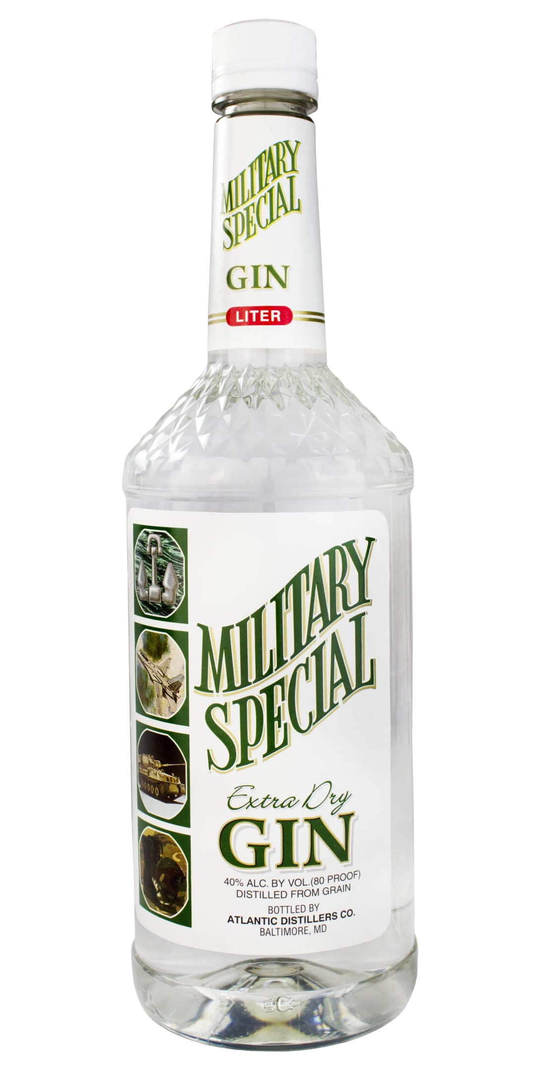 Military Special Dry Gin 1l 80 Proof