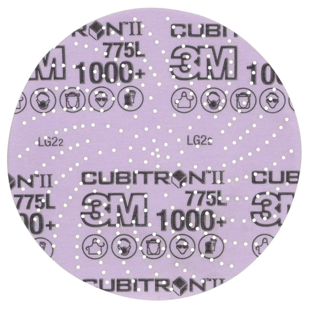 3M Xtract™ Cubitron™ II Film Diski 775L, 1000+ 3MIL, 152.4 mm x NH, Die 600LG, 50/Carton, 250 ea/Case