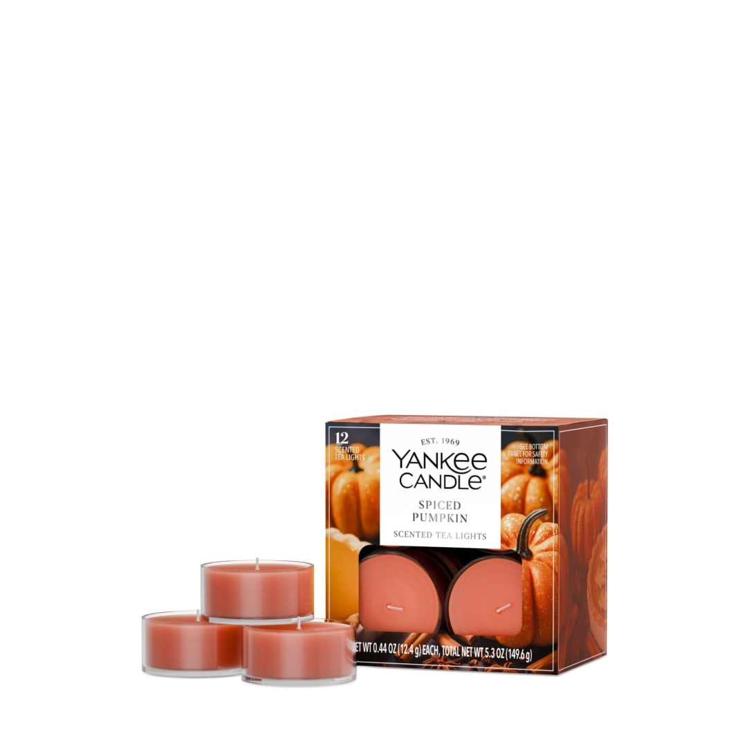 Yankee Candle Spiced Pumpkin Scented Tea Light Candles