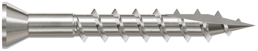 Simpson Strong-Tie S07125FB1 Trim-Head Screw, Square Drive — #7 x 1-1/4 in. #1 SQ, Type 305 (1 lb.) (Pack of 10)
