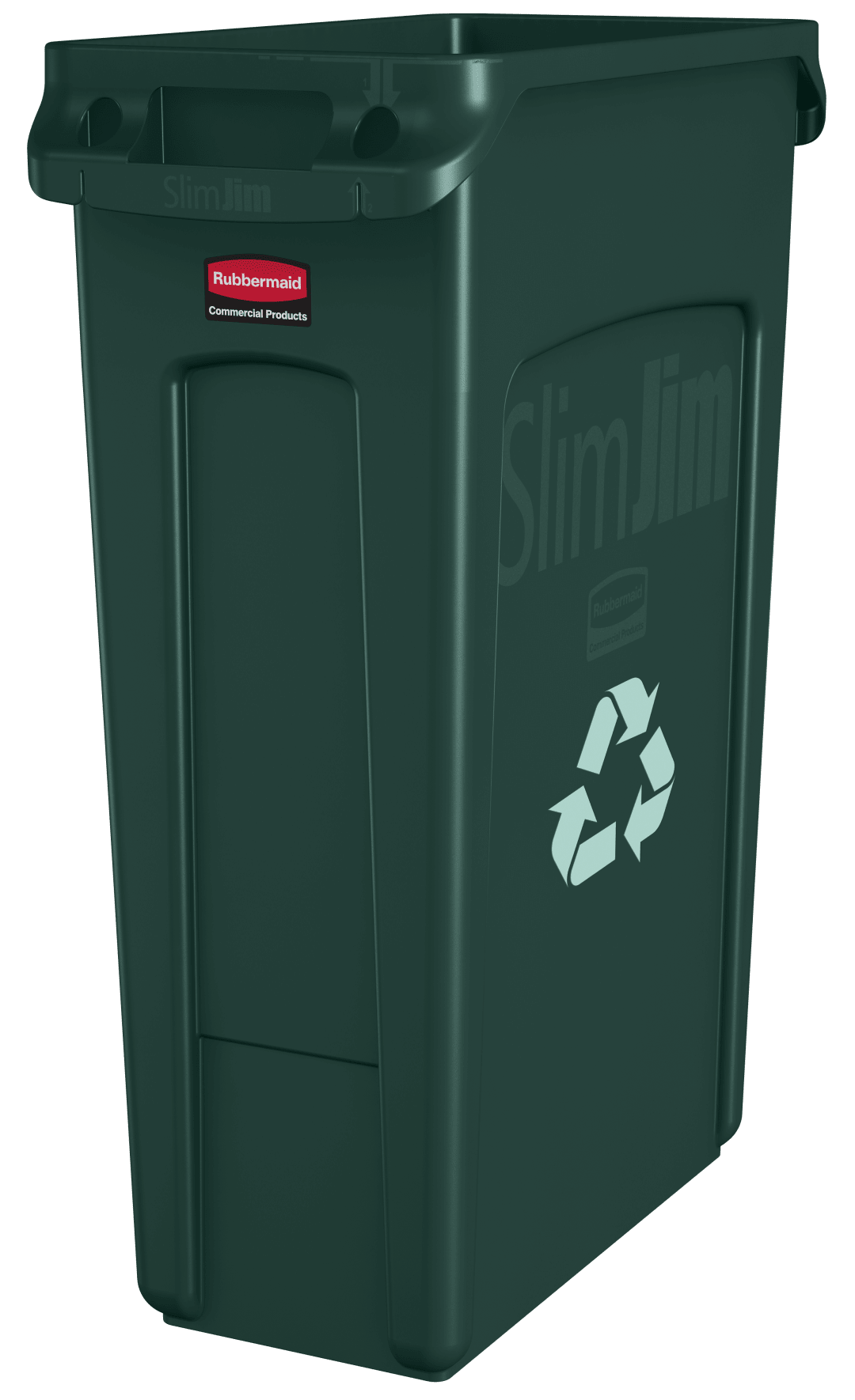 Rubbermaid Commercial Products SLIM JIM 23 Gallon Vented Recycling Container , Blue
