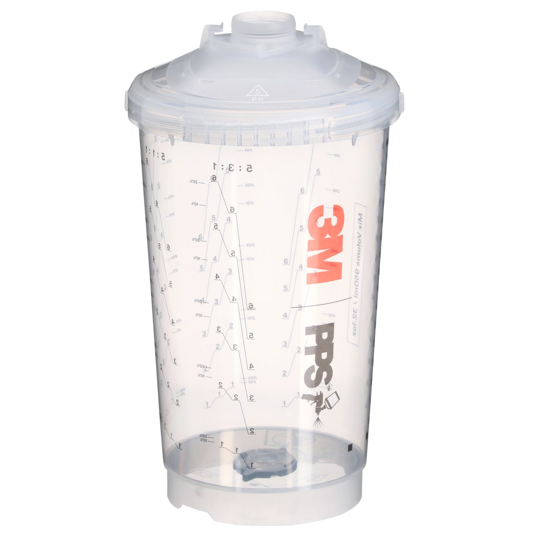 3M™ PPS™ Serie 2.0 Hartbecher Lackverarbeitungssystem Kit, Groß, 950 ml, 200 µm, 26264
