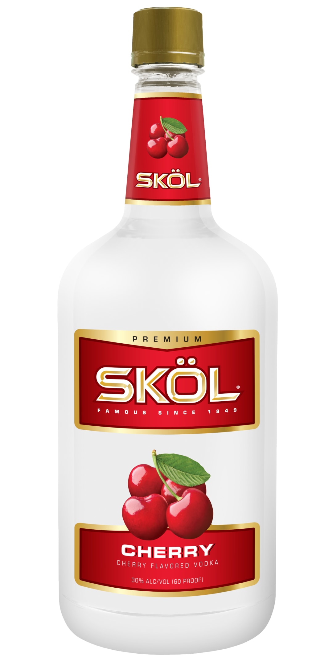 Skol Cherry Vodka 1.75l 60 Proof