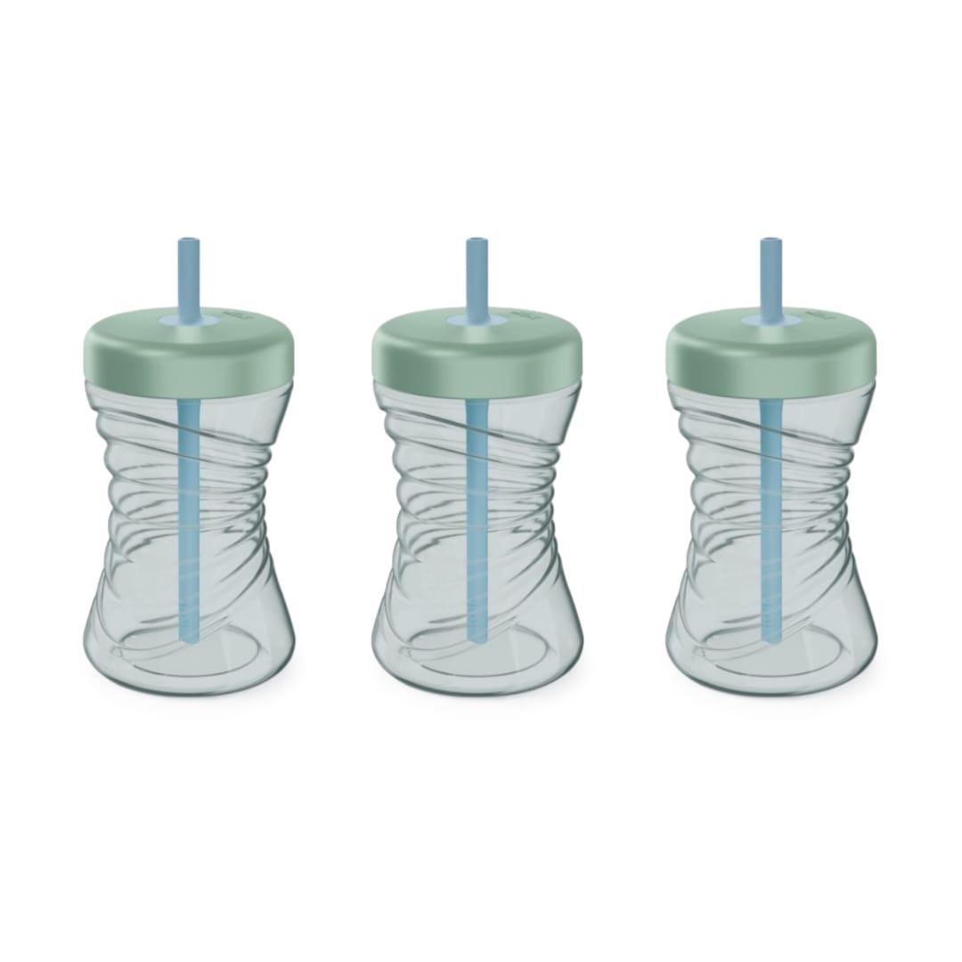NUK® First Choice Fun Grips® Straw Cup, 10oz, 3 Pack