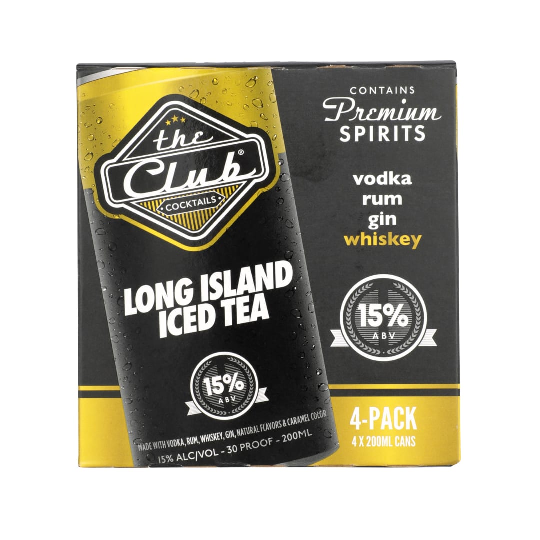 The Club Long Island Iced Tea 4 Pack 200ml 30 Proof