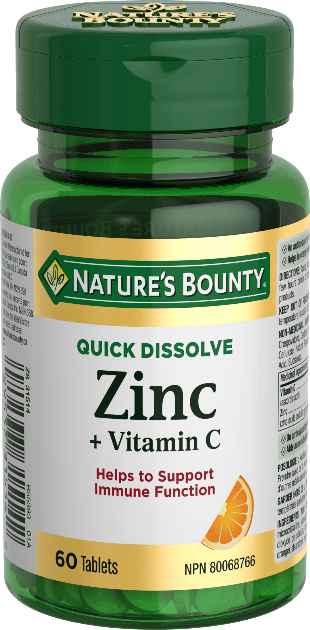NBTY Vit C w/Zinc 24x60 TAB CA