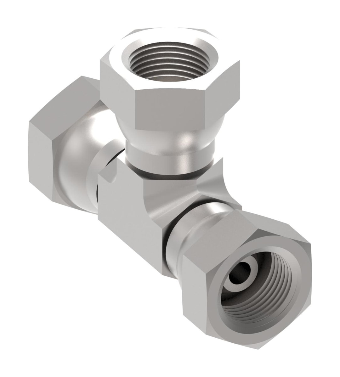 Aeroquip 3/8 FEMALE PIPE SWIVEL TEE