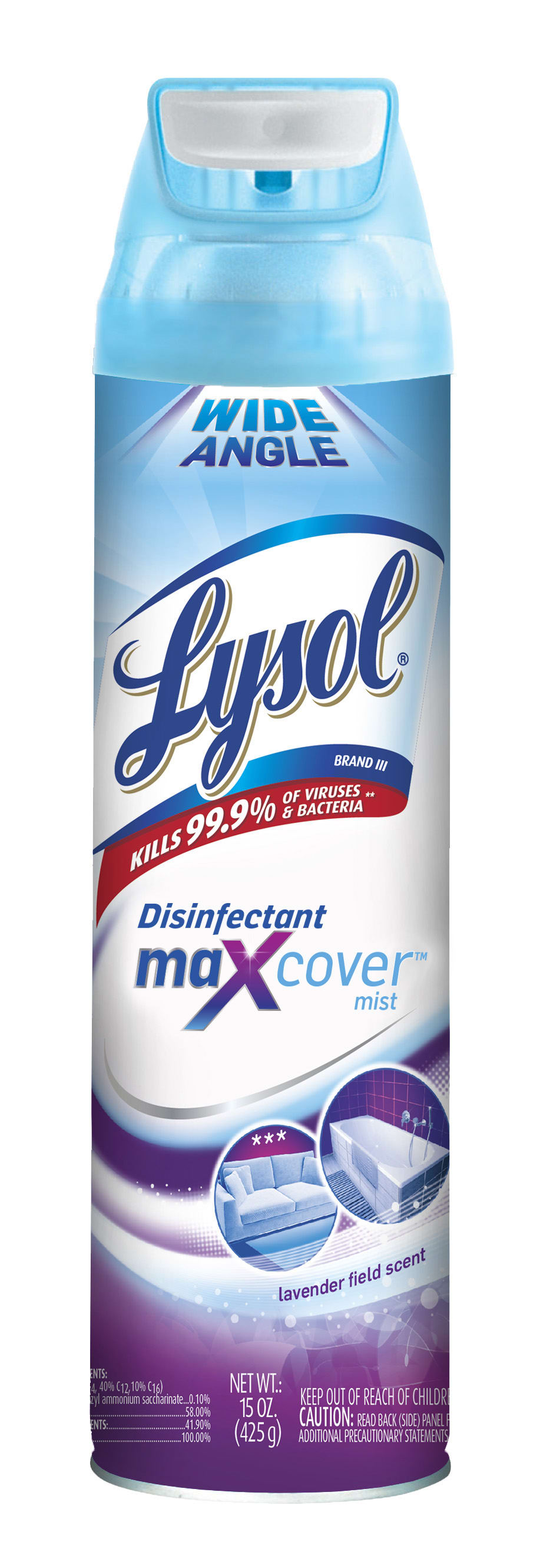 LYSOL® Max Cover™ Disinfectant Mist - Garden After Rain 12/15 oz.