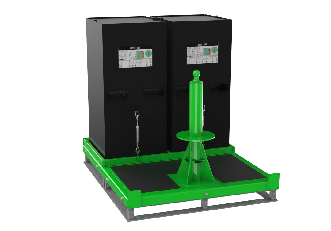 3M™ DBI-SALA® FlexiGuard™ M200 Modular Jib Counterweight Mast Base with Concrete, One or Two Users, 8530887