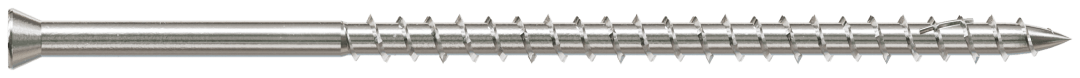 Simpson Strong-Tie S09400WP1 Deck-Drive™ DWP WOOD SS Screw — #9 x 4 in. T-20, Trim Head, Type 305 (1 lb.)
