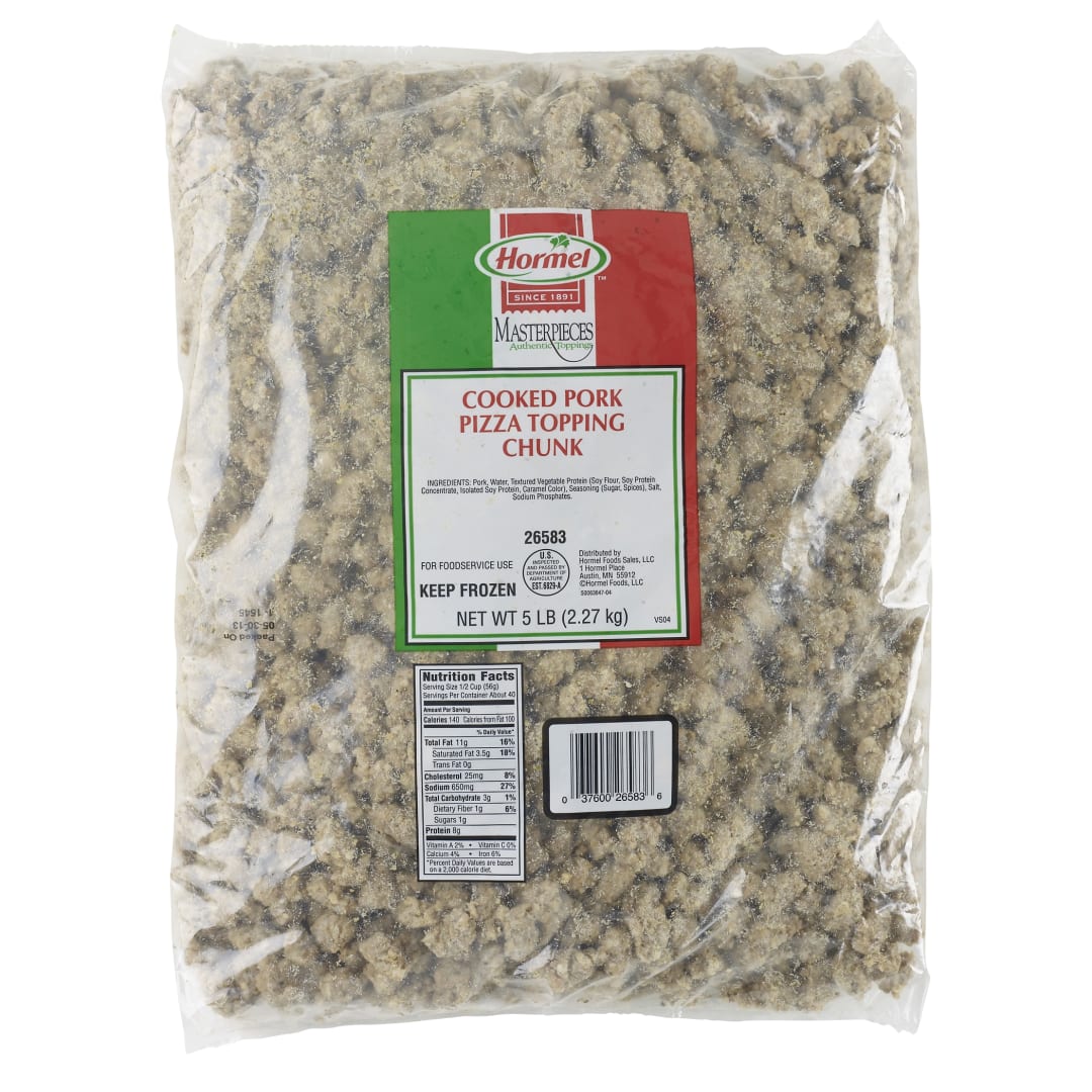 HORMEL MASTERPIECES Pork Topping Chunk Extended