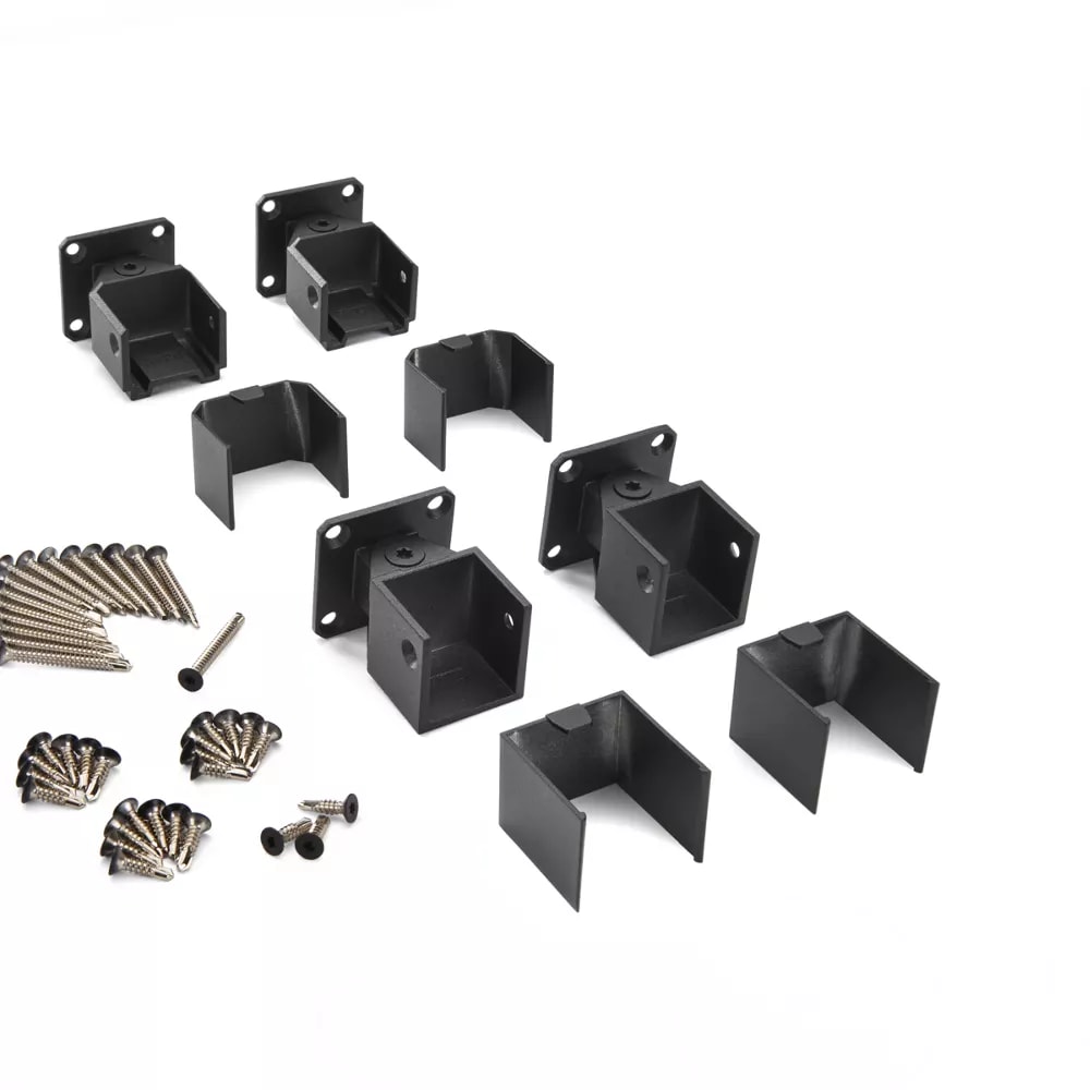 Trex® Select™ Aluminum Railing Horizontal Swivel Bracket in Charcoal Black - pack