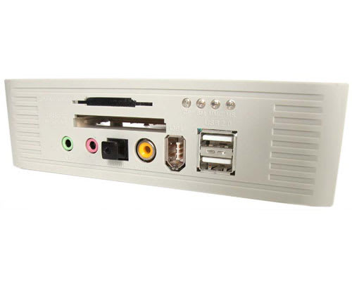 5.25" Bay 7-in-1 Flash Card Reader / Writer with 2 USB 2.0 Ports, 1 IEEE-1394 FireWire port and 4 Audio Ports