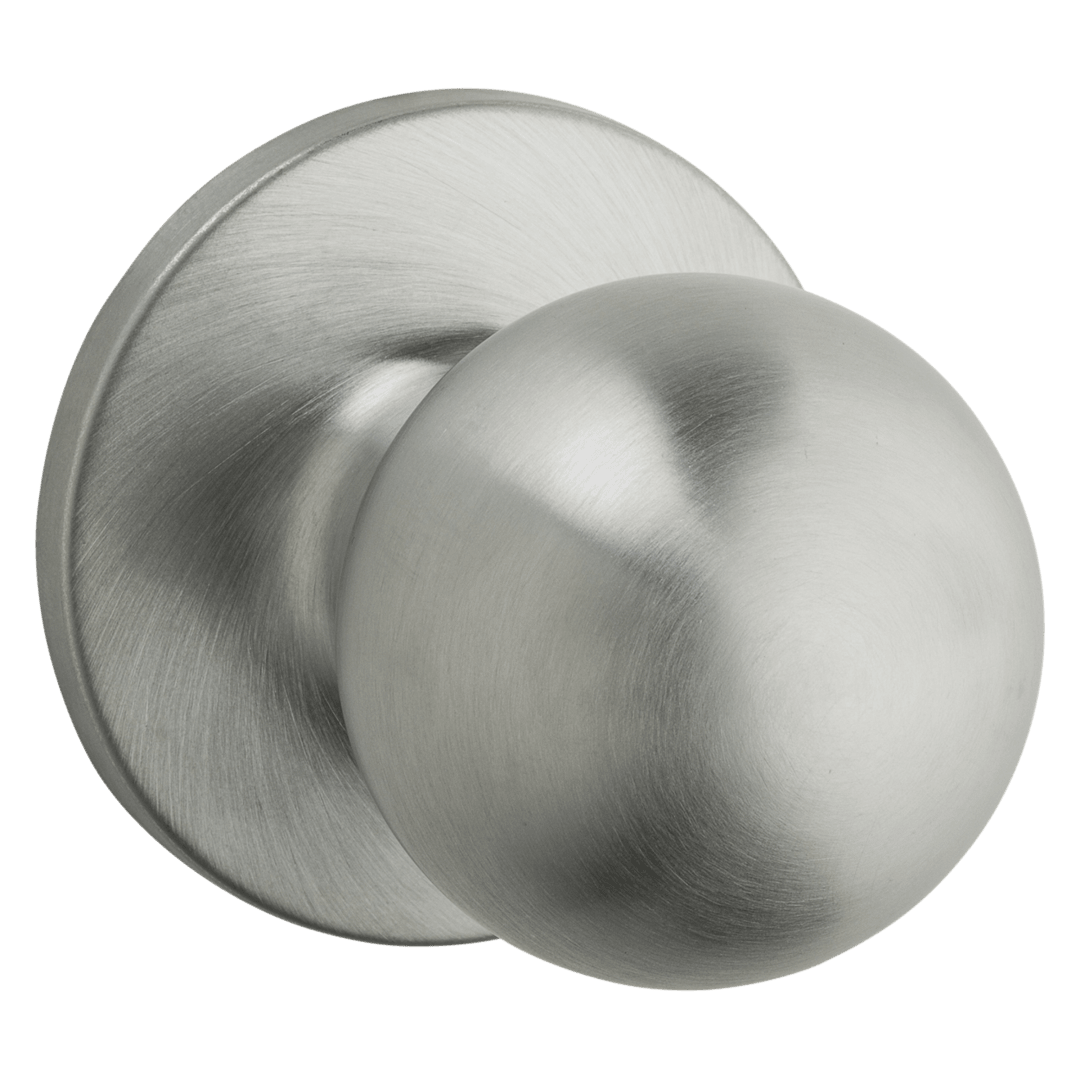 Safelock Regina Knob - Hall/closet in Satin Chrome