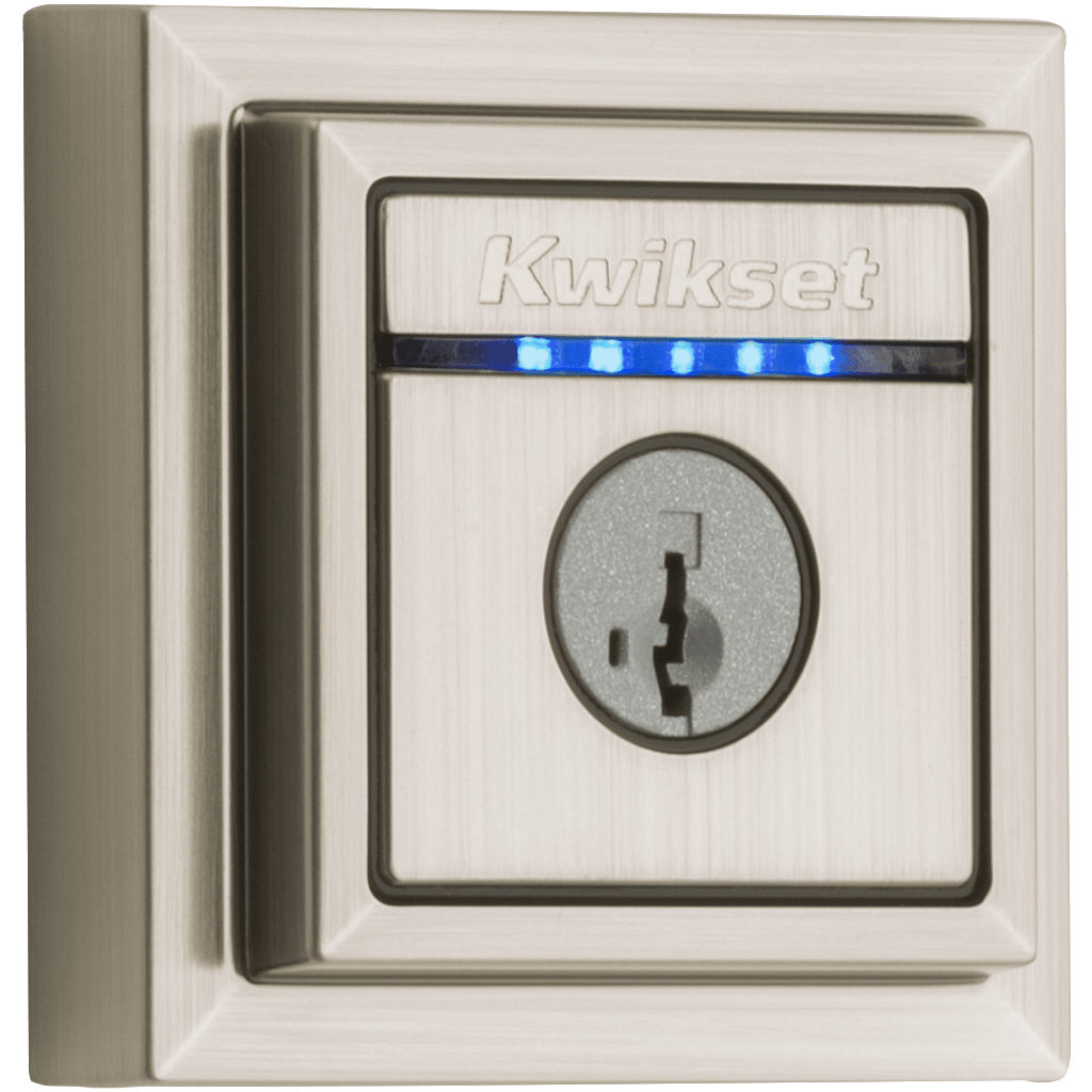 Kevo Touch-to-Open Contemporary Smart Lock, 2nd Gen featuring SmartKey Security™ in Satin Nickel