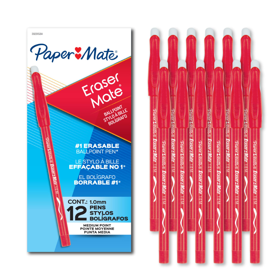 ERASER MATE STICK BP MED RED O/S