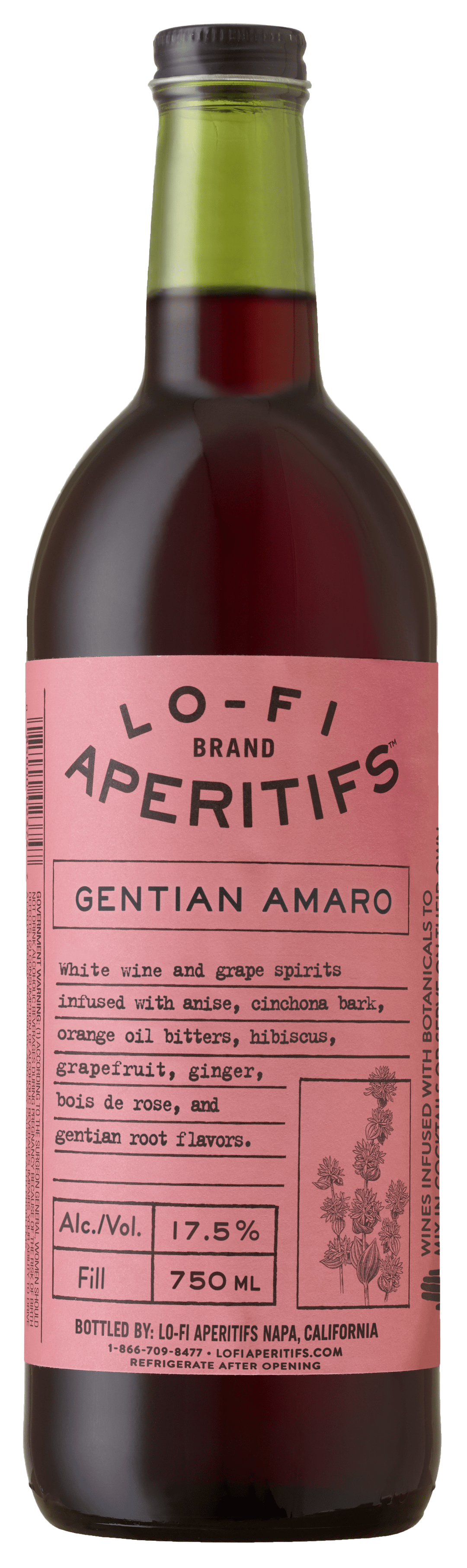 Lo-Fi Aperitifs Gentian Amaro 750ml