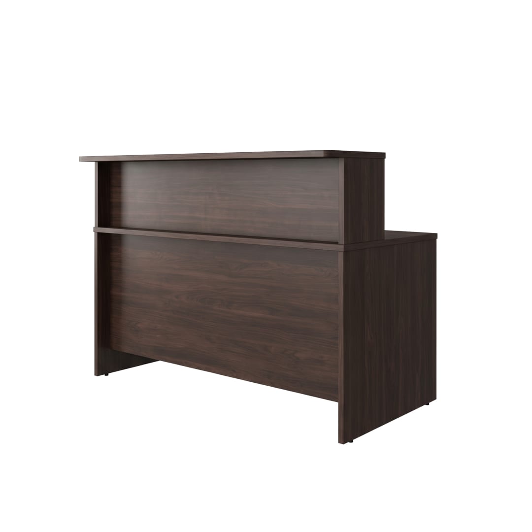 Cornerstone 59.5"W Executive Reception Desk, Espresso