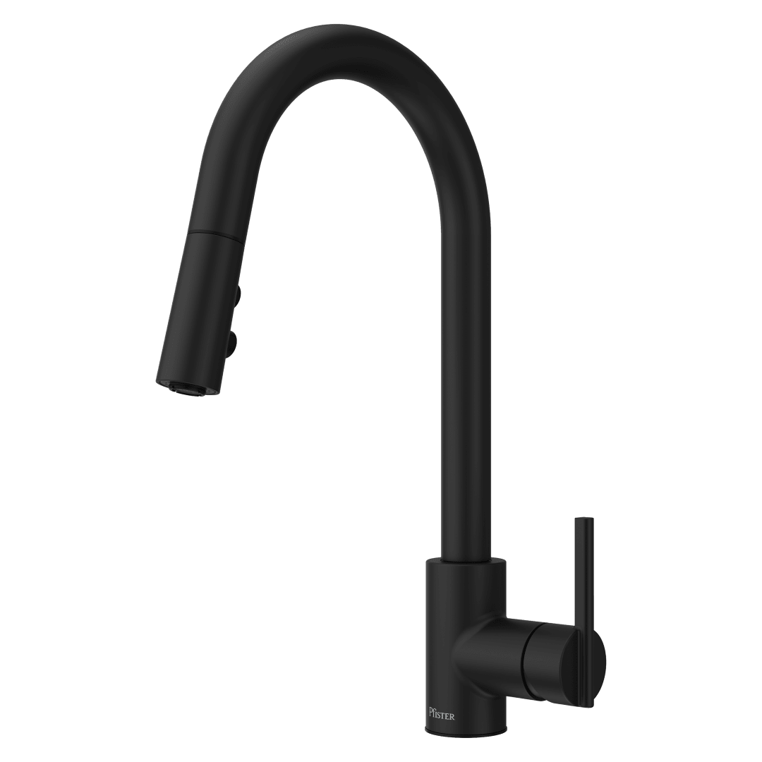 Brislin Pull-Down Kitchen Faucet in Matte Black