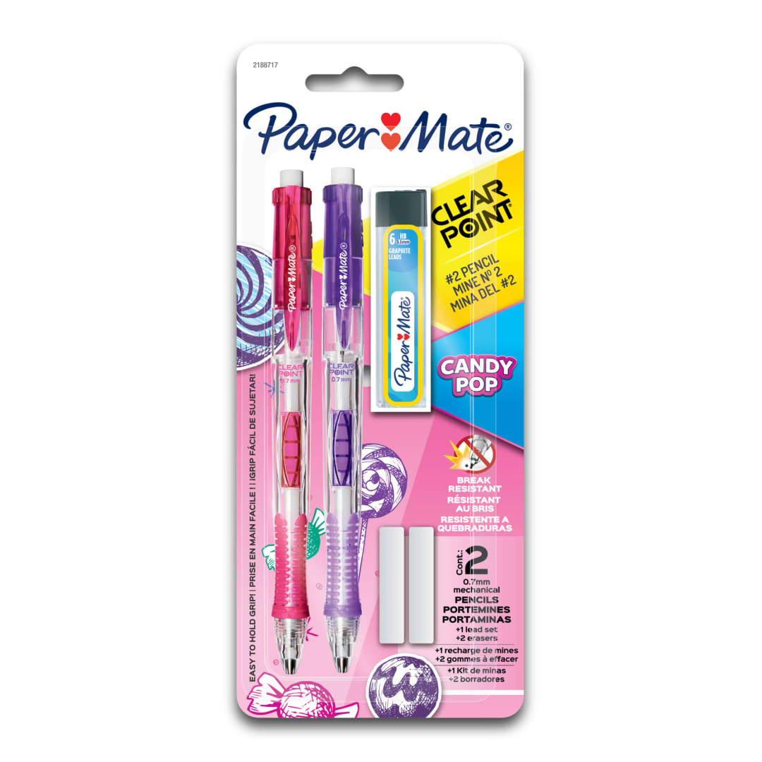 PM CLEARPOINT PINK/PURP 0.7MM 2CT REPACK
