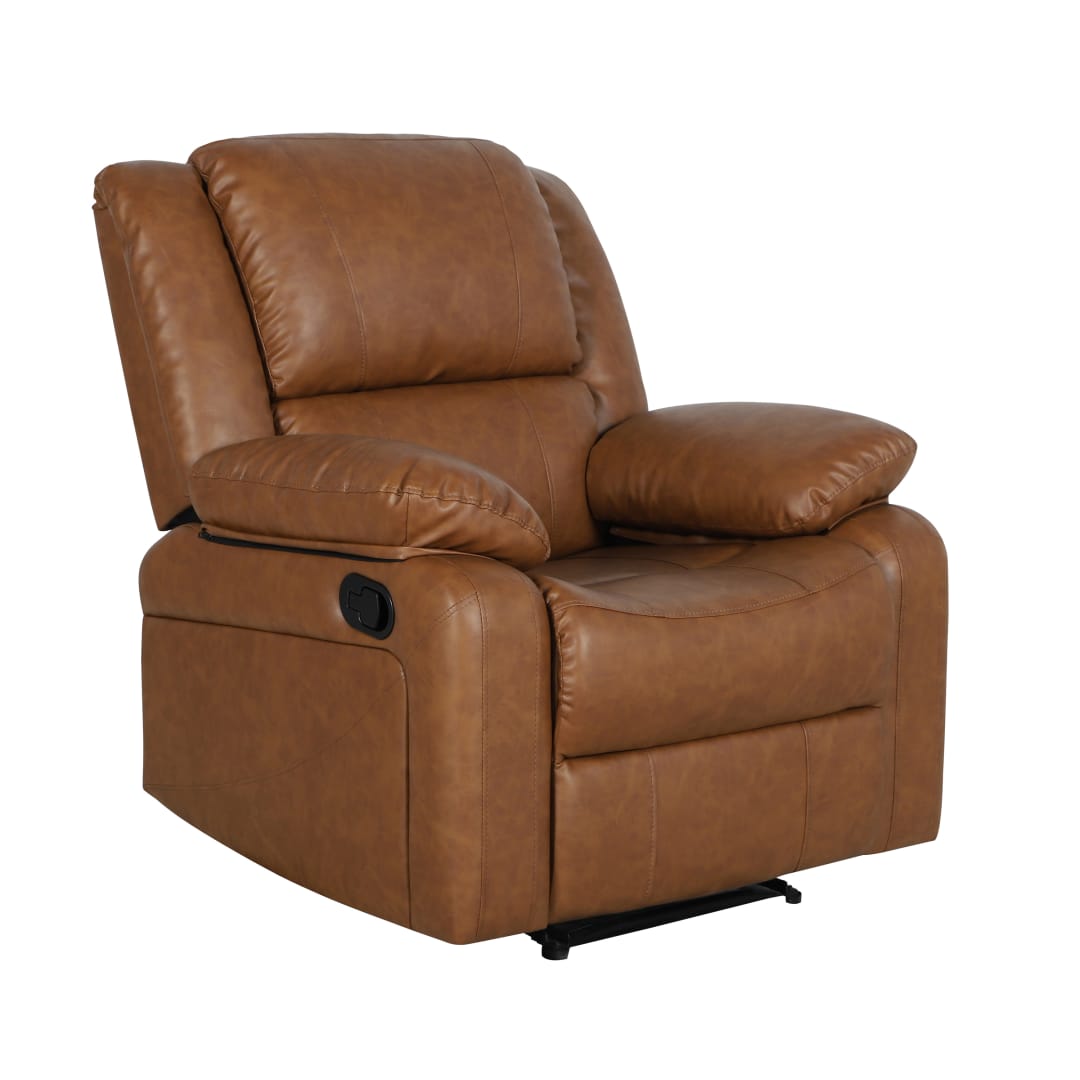 Harmony Series Cognac LeatherSoft Recliner