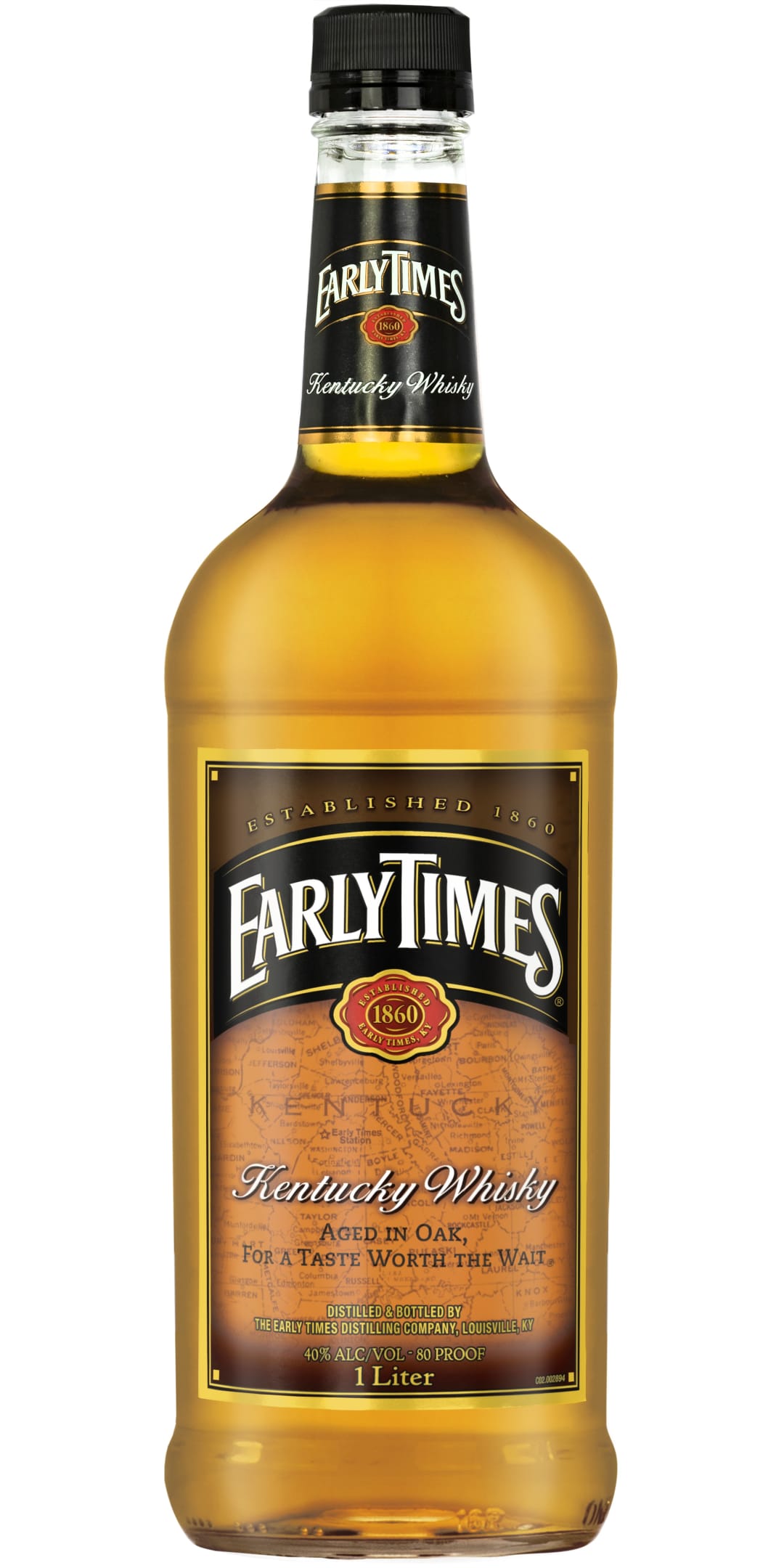 Early Times Kentucky Whisky 1l Bar 80 Proof