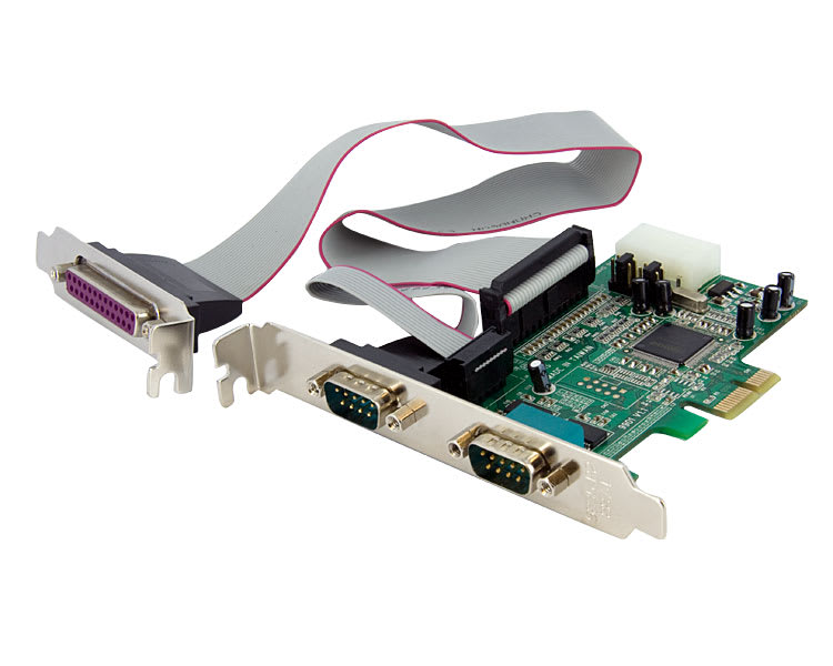2 Serial 1 Parallel DP PCI-E RS-232 Card