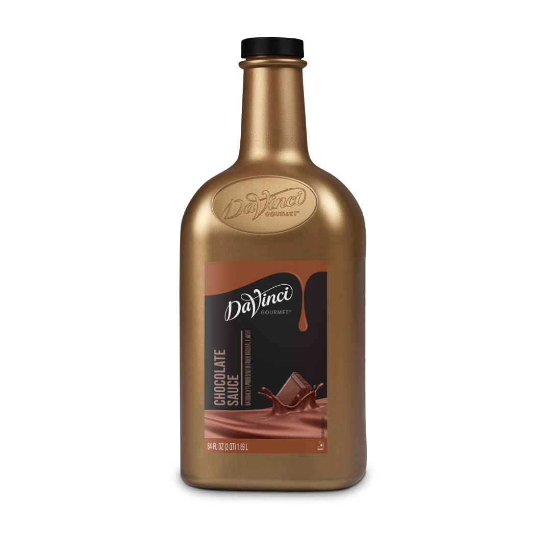 DaVinci Gourmet Chocolate Sauce, Plastic Bottle, 6 x 64 fl oz (1/2 gallon)