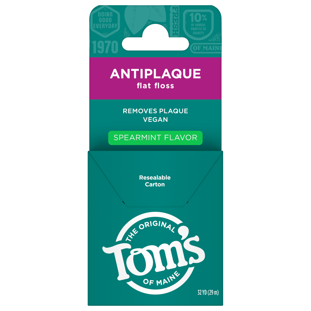 Tom's of Maine Antiplaque Waxed Floss, Spearmint, 32 yds