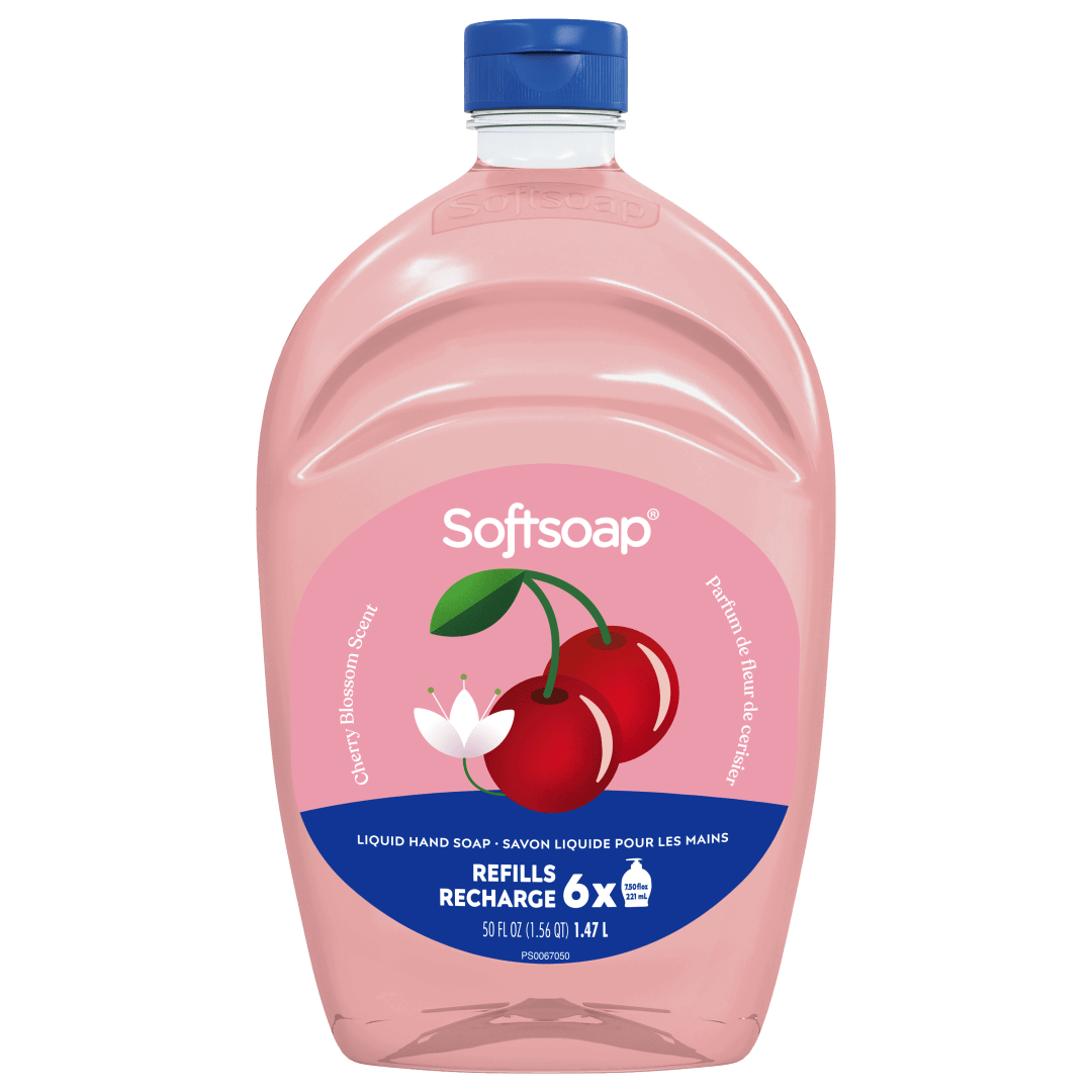 Softsoap Limited Edition Cherry Blossom Liquid Hand Soap, 50 oz Refill Bottle