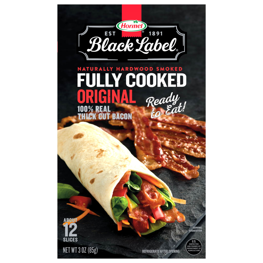 HORMEL BLACK LABEL 3oz Fully Cooked Bacon Case