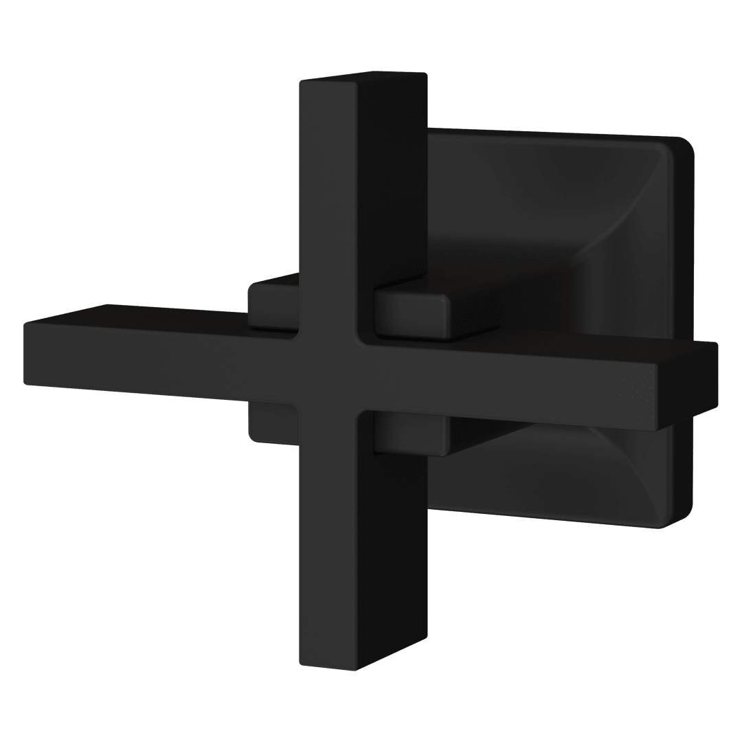 Verve Cross Robe Hook in Matte Black