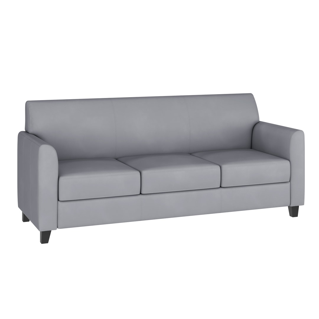 HERCULES Diplomat Series Gray LeatherSoft Sofa