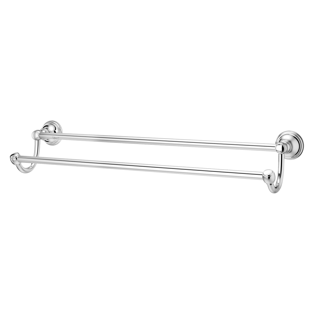 Tisbury 24" Double Towel Bar in Polished Chrome