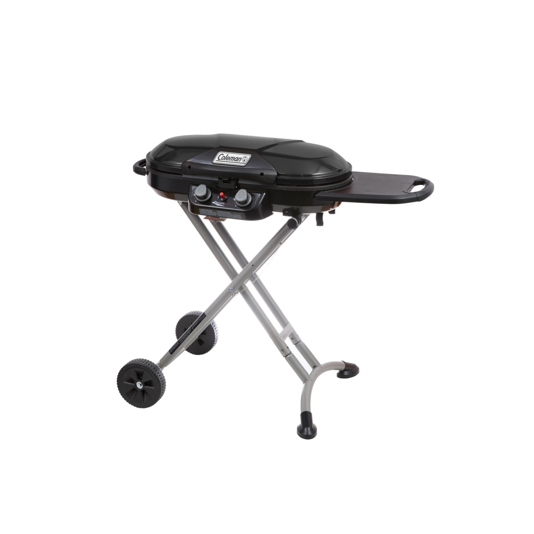 Coleman RoadTrip 285 Portable Stand-Up Propane Grill with 3 Adjustable Burners & Instastart Ignition, 20,000 BTUs of Power for Outdoor Cooking, Camping, Tailgating, Grilling, BBQs, & More