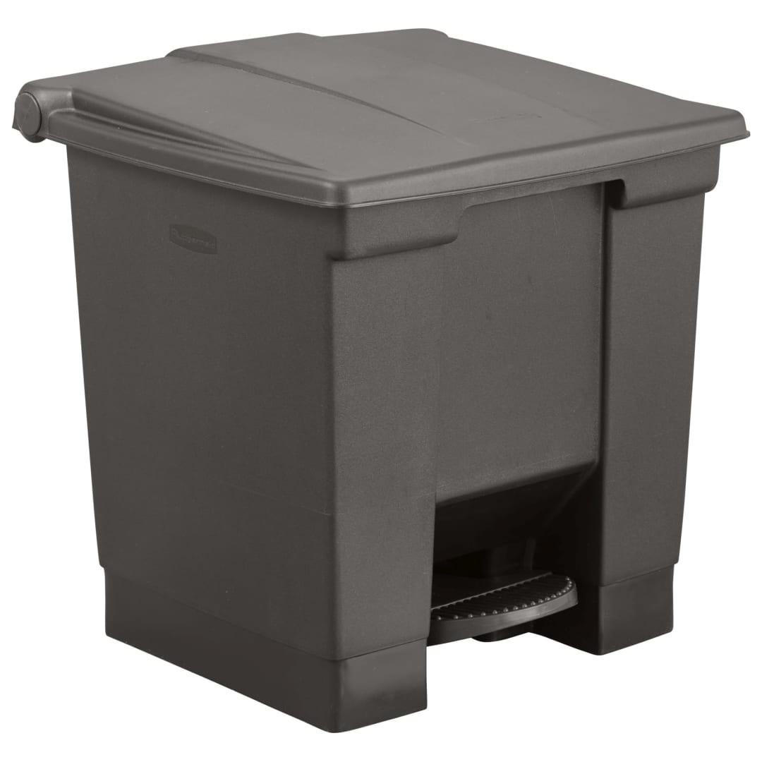 Step-On Container 8 Gal Black
