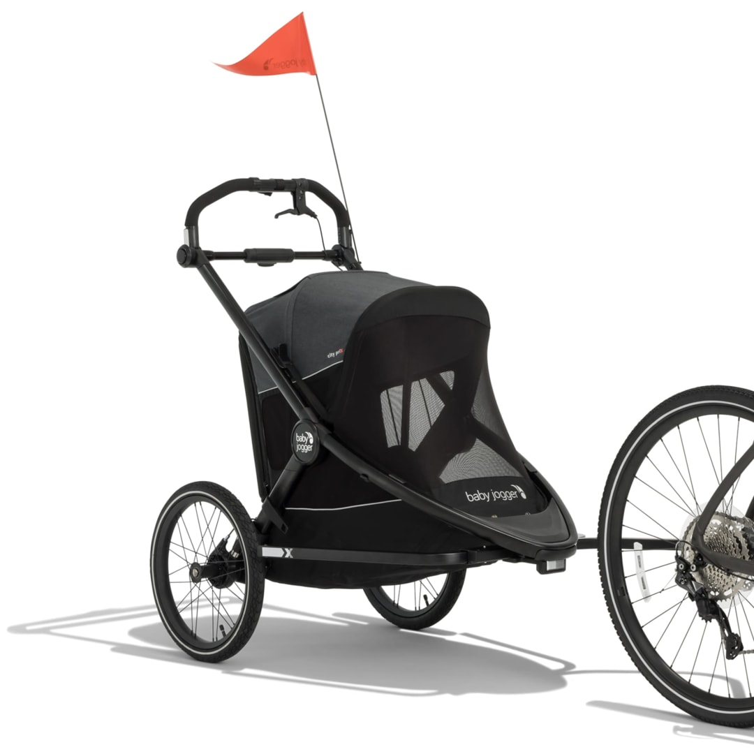 Baby Jogger® city prix™ jogger x bike trailer x shield bundle, Ambition Black