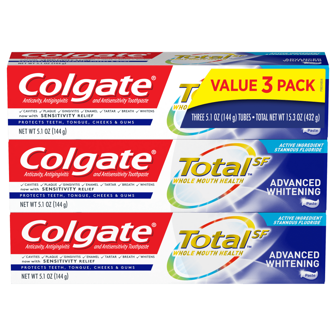 Colgate Total Advanced Whitening Paste 5.1oz 3PK