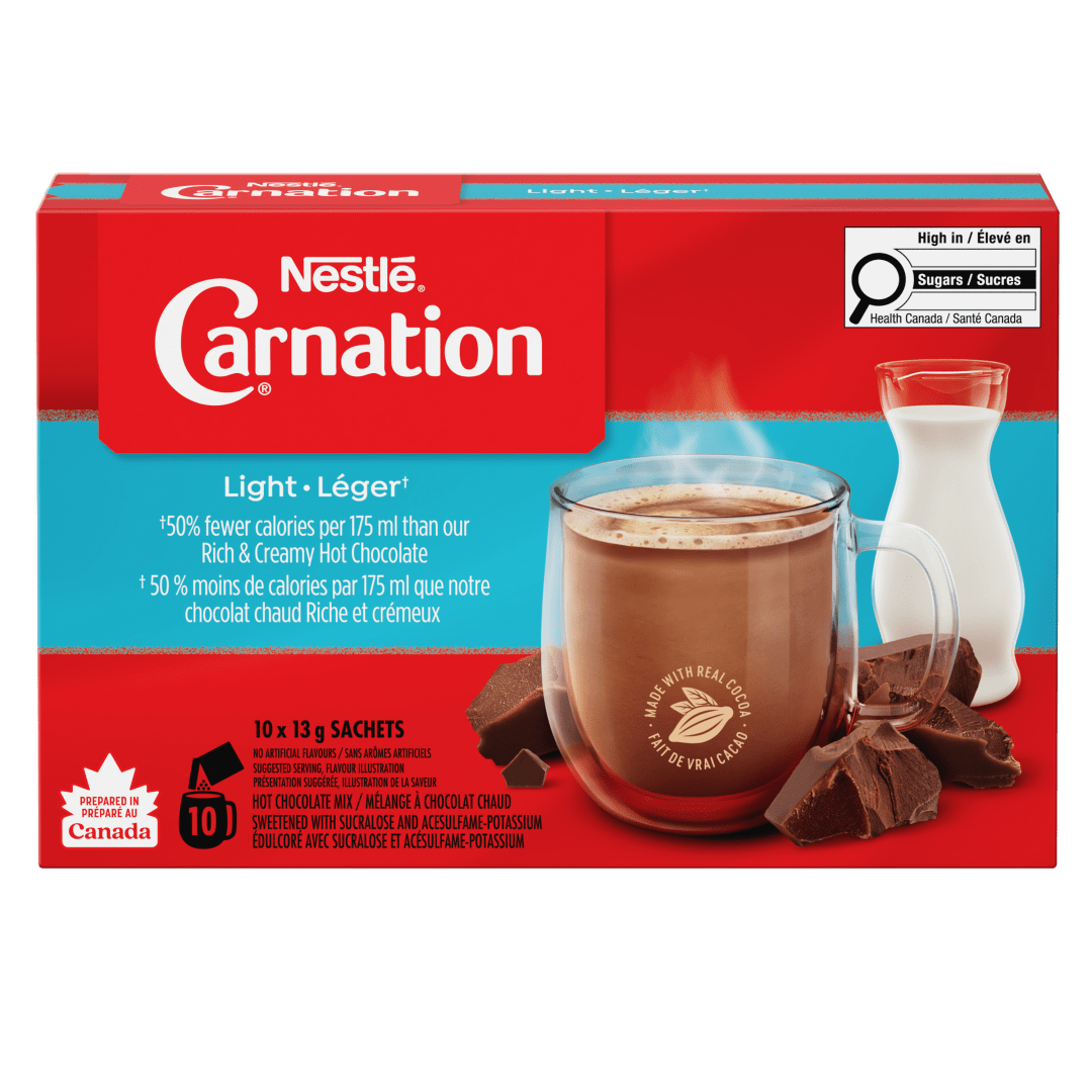 CARNATION Hot Choc Light 12(10x13g) CA