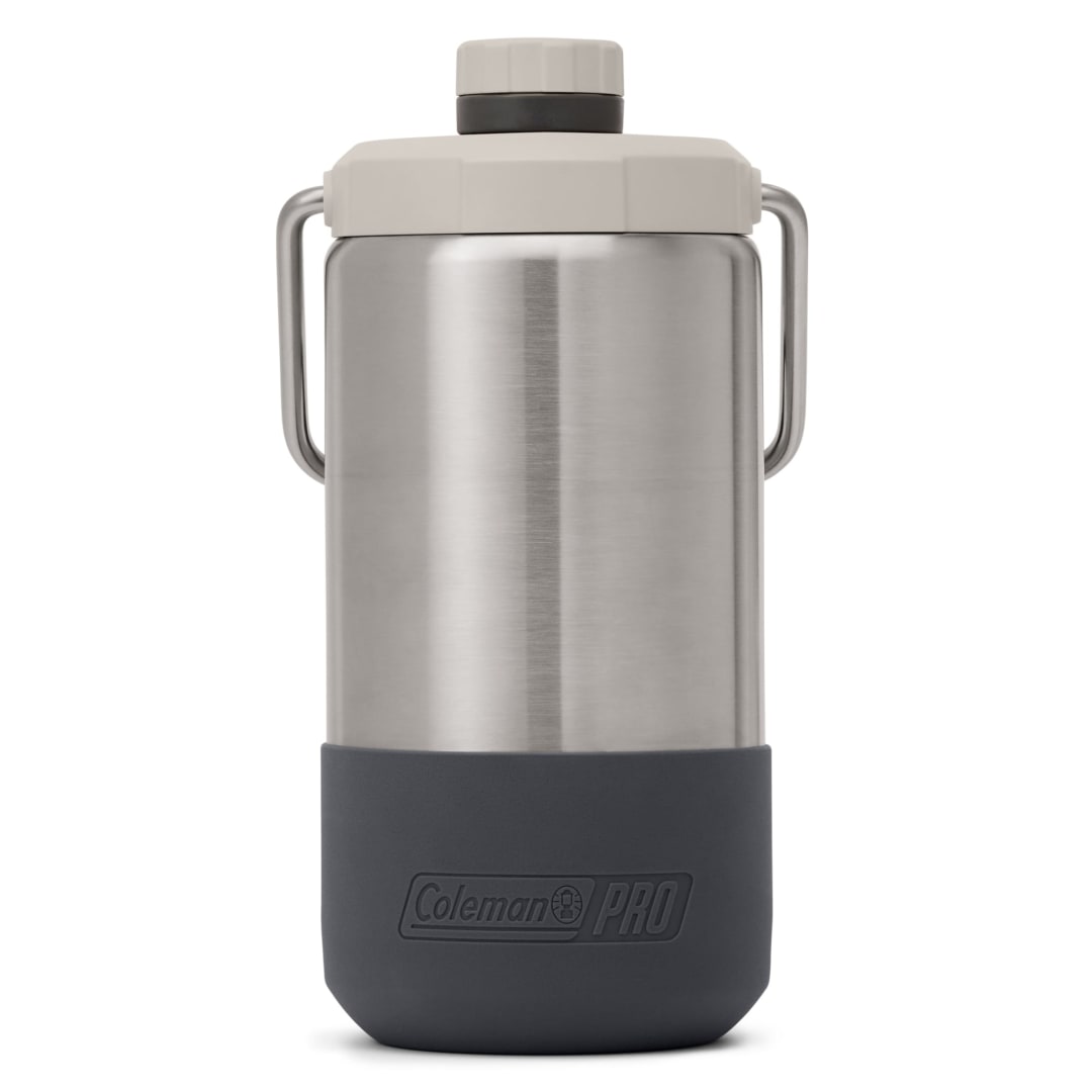 Coleman Pro Heavy-Duty Insulated Gallon Water Jug, Leakproof Portable Jug for Rugged Use, Durable Steel Water Bottle