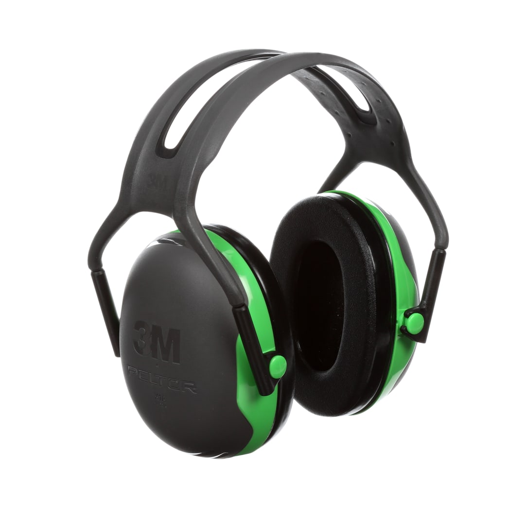 3M™ PELTOR™ Manşonlu Kulaklıklar, Yeşil, Kafa Bandı, X1A