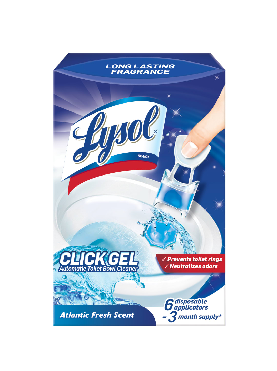 LYSOL® Automatic Toilet Bowl Cleaner - Click Gel Ocean Fresh 4/6 ct.
