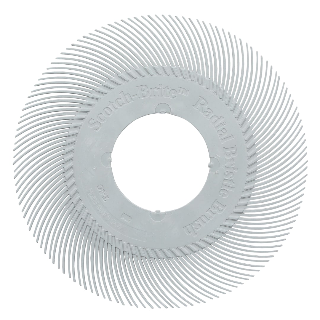 Scotch-Brite™ Hassas Radyal Bristle Fırça, PN-RB, 120+, 152,4 mm (6 inç), Tip C, Adaptörsüz