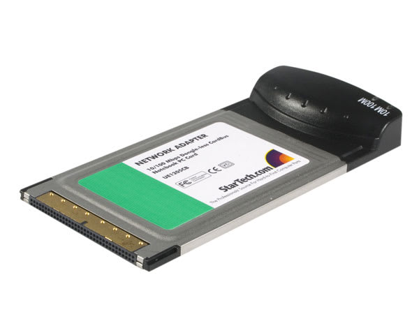 Dongle-less 10/100 CardBus Ethernet Card
