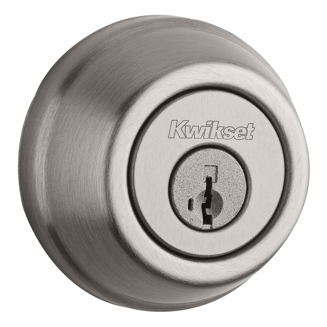 914 Signature Series Traditional Deadbolt featuring SmartKey Security™ and Home Connect Technology in Satin Nickel