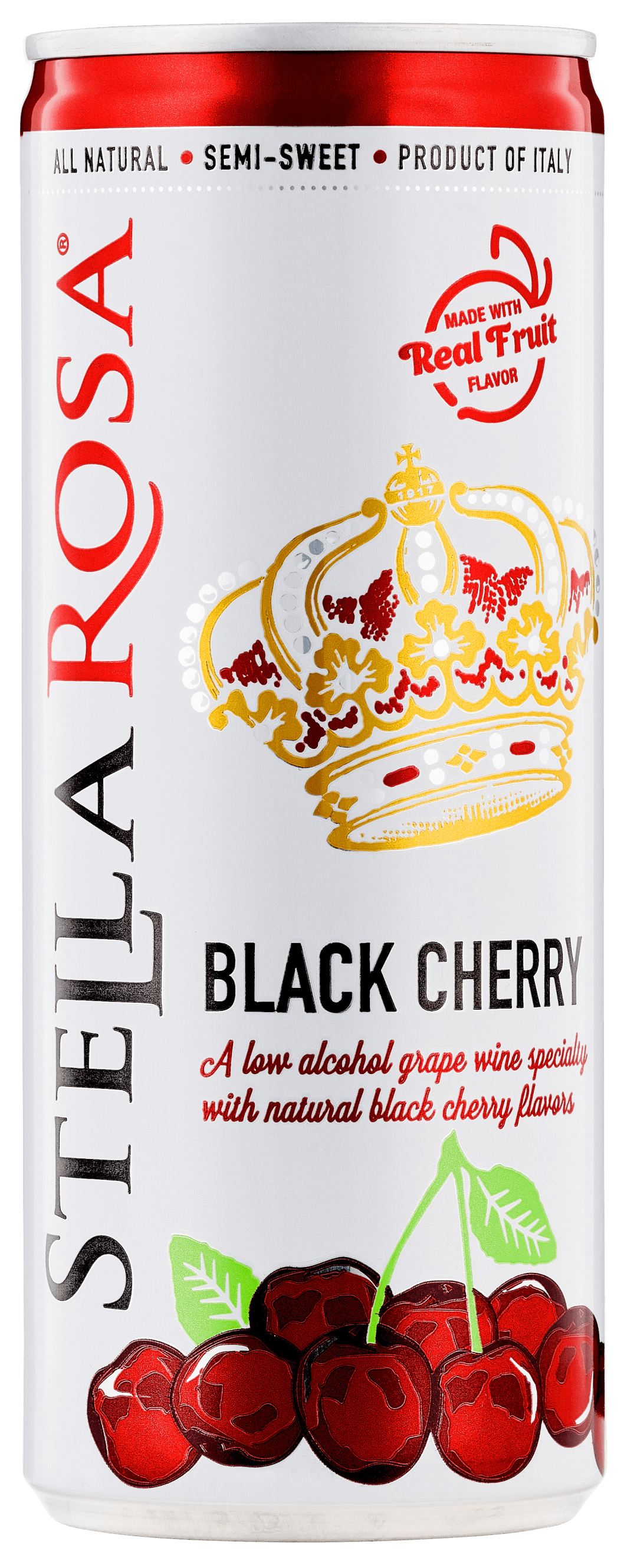 Stella Rosa Black Cherry Semi-Sparkling Red Wine 250 ml Can (Individual Can)