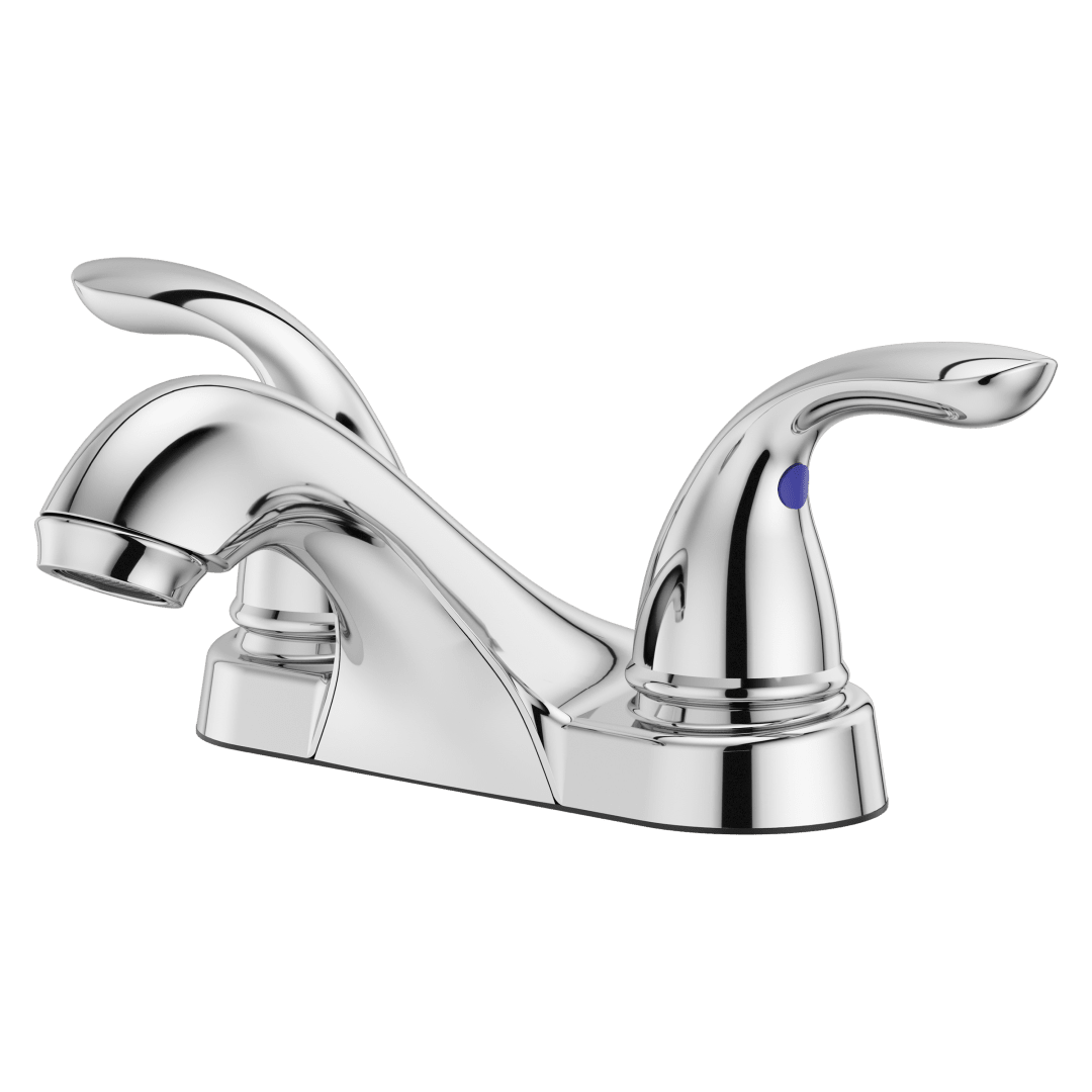 Pfirst Series 2-Handle 4" Centerset Bathroom Faucet in Polished Chrome