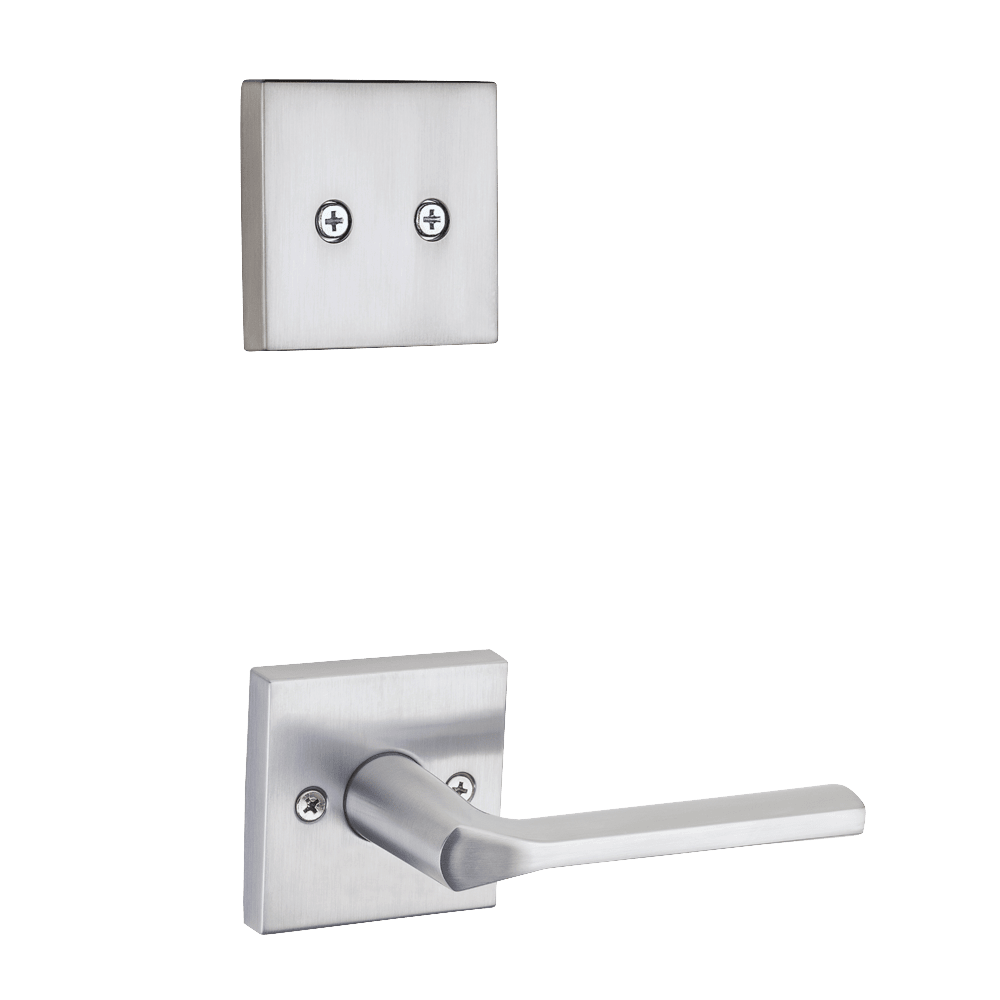 Lisbon Square Interior Pack Lever in Satin Chrome